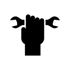 mechanic icon or logo isolated sign symbol vector illustration - high quality black style vector icons
