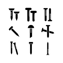 nails icon or logo isolated sign symbol vector illustration - high quality black style vector icons
