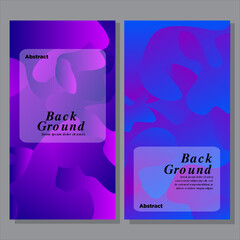Colorful abstract liquid and fluid shape with color gradation for banner, brochure design and business card template