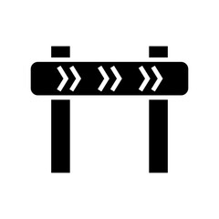 road barrier icon or logo isolated sign symbol vector illustration - high quality black style vector icons
