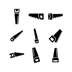 saw icon or logo isolated sign symbol vector illustration - high quality black style vector icons
