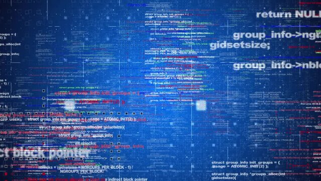 Cloud and edge computing technology concept with cybersecurity data protection system. Three large cloud icons stand out on the right. polygon connection slow motion small icon on dark blue backgrou