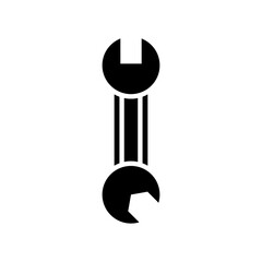spanner icon or logo isolated sign symbol vector illustration - high quality black style vector icons
