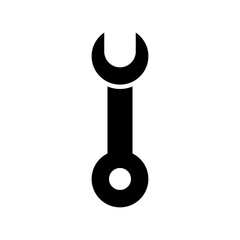 spanner icon or logo isolated sign symbol vector illustration - high quality black style vector icons
