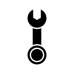 spanner icon or logo isolated sign symbol vector illustration - high quality black style vector icons
