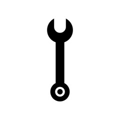 spanner icon or logo isolated sign symbol vector illustration - high quality black style vector icons
