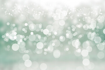 Abstract bokeh background green and white