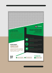 Creative Corporate Business Flyer Template Simple and clean A4 Size with Bleed Vector design