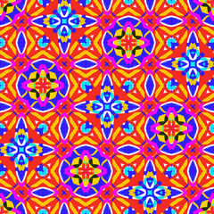 Geometric and seamless pattern design illustration with beautiful vibrant color.
