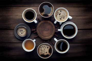 Types of Coffee drinks generative AI