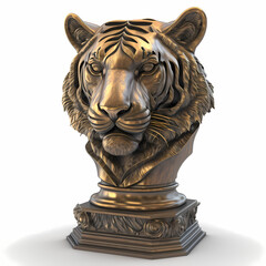 Tiger Trophy Design. Generative AI