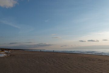 Silent evening by Baltic sea, Liepaja, Latvia.