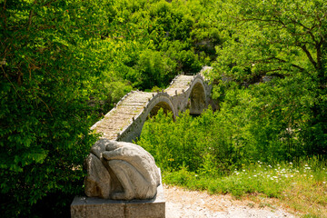 Zagorohoria stone bridge, Greece. Plakidas arch bridge