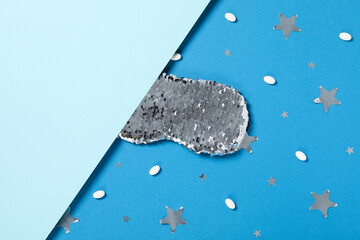 Concept of insomnia or bad sleep, problems with sleep