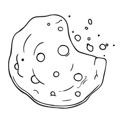 Biscuit vector.  Suitable for snack or food icon, sign, or symbol.