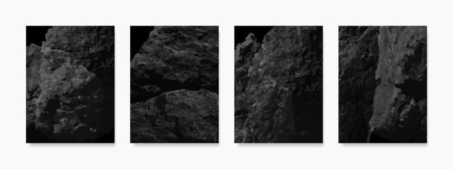 Dark rock texture wall art. Artistic home decor for framed prints, canvas artwork, canvas prints, posters, home decor, covers, and wallpaper.