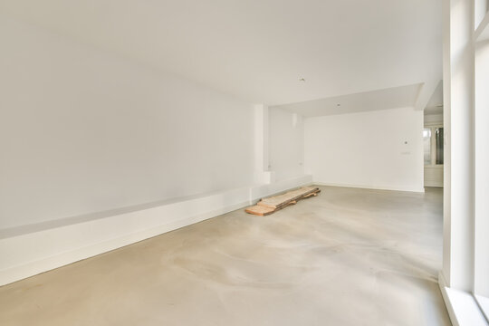 Spacious room interior with empty space
