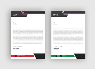  Business Letterhead Design Template, letterhead template design for your project, vector design.