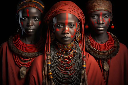 Black women tribal, Generative AI