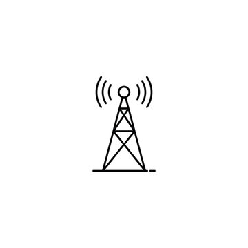 recommend clip art: Radio antenna icon isolated vector graphics