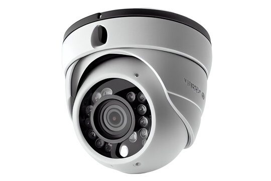 CCTV Security Camera Isolated Transparent Background