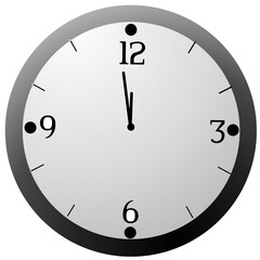 clock isolated on white