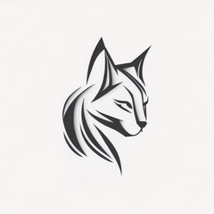 Fototapeta premium Logo simple lynx