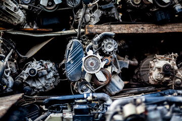Used car parts on junk car market in Sharjah UAE