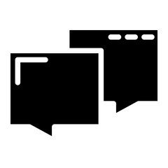 Fototapeta premium communication glyph 