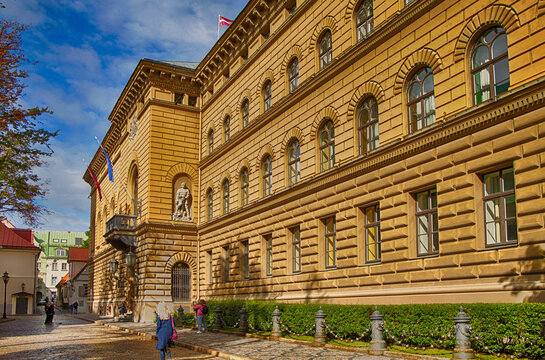 Riga. The building of the Seimas of Latvia.