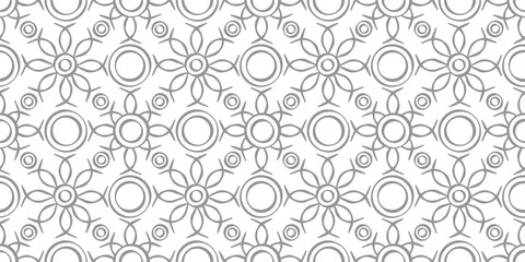 Flowered background, black and white. A retro style background with black and white geometric motifs.