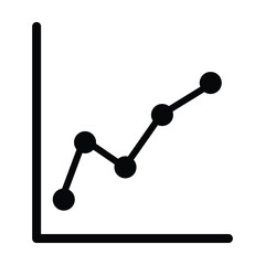 graph icon, management vector, report illustration