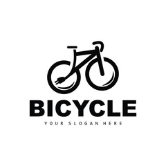 Electric Bicycle Logo, Vehicle Design, Sport Bike Vector, Bike Template Icon Illustration