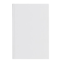 Blank white hard cover book, cut out