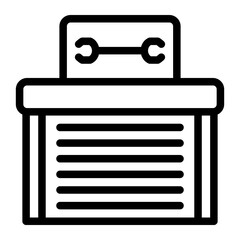 car service line icon