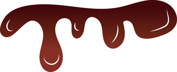 Pintura, chocolate, gotas, formas