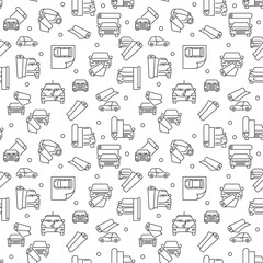 Vehicle Vinyl Wrap vector Car concept minimal seamless pattern