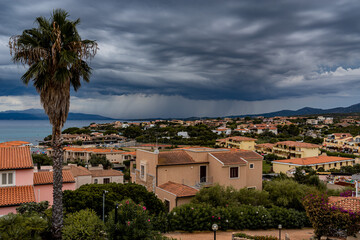 Obraz premium view of the golfo Aranci in Sardinia