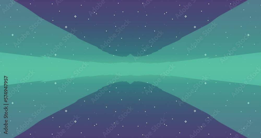 Poster abstract animation. vector retro futuristic background. 8 bit retro game design interface pixel art 