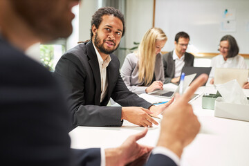 Business people in conference room having a project meeting