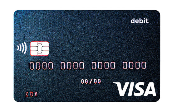 Visa card closeup for design purpose