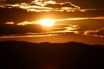 sunset over the sea