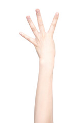 Obraz premium 女性の手 PNG