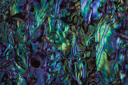 Pearl multi-colored surface with purple green tint
