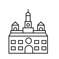 Independence hall philadelphia Vector Icon which can easily modify
