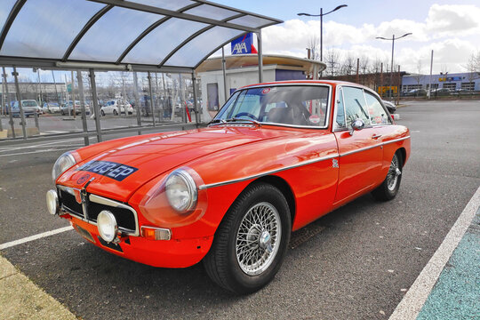 Orange MGB GT