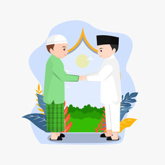 eid al fitr muslim character