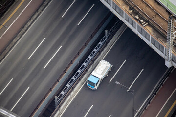 Obraz premium 上から見た道路