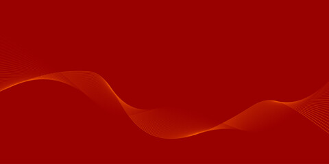 Red Background Red Yellow Orange wave lines Flowing waves design Abstract digital equalizer sound wave. Flow. Line Vector illustration for tech futuristic innovation concept background Graphic design