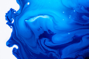 Abstract flow of liquid paints in mix